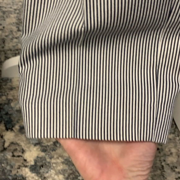 Gap blue and white stripe pants/slacks. Excellent condition. Size 4 - Picture 10 of 12